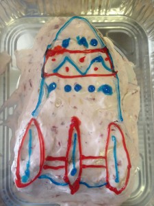 The end of the year always calls for rocket cake!
