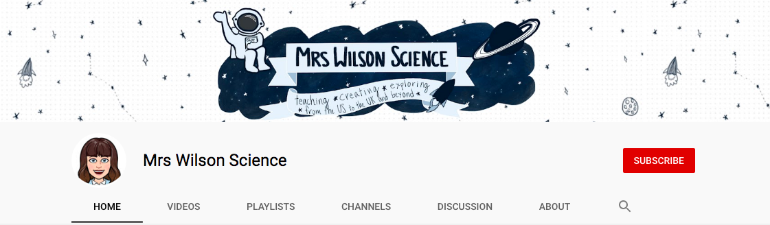 Introducing Mrs Wilson Science YouTube Channel and Reflecting on Dr Abrams Space Across the Curriculum PD