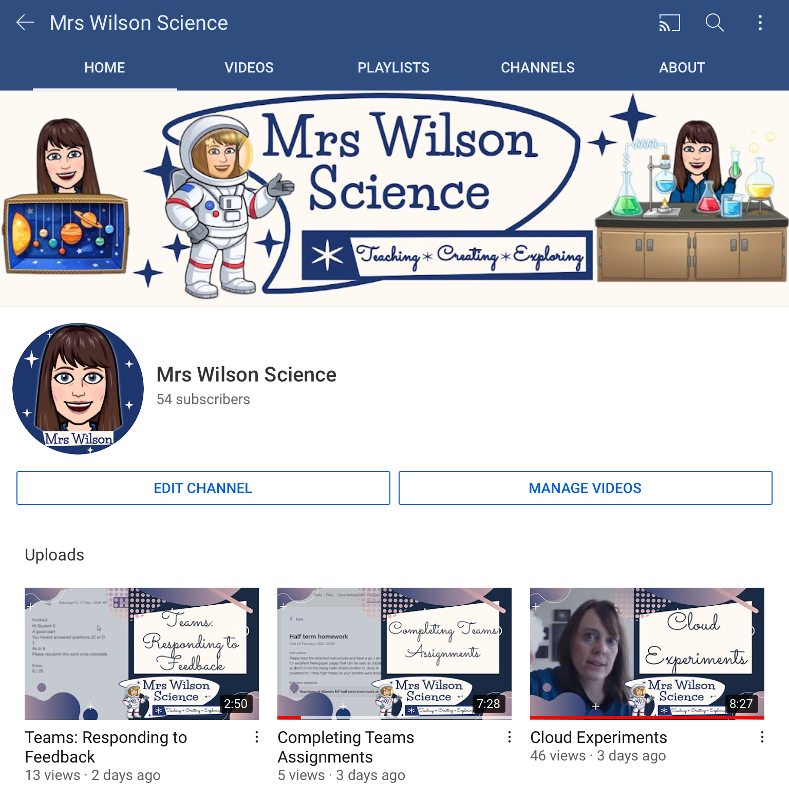 Mrs Wilson Science on YouTube